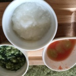 カレイと小松菜の出汁煮〜離乳食初期のレシピ〜